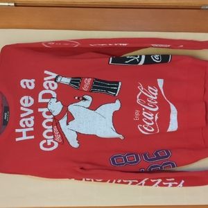 Coca Cola Pacsun Have A Good Day Polar Bear Red Sweater Size Small